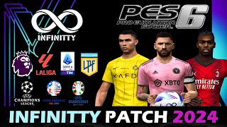 TUTORIAL y REVIEW del PARCHE PES 6 THE DEN 2024 ✅  Liga Argentina [upl. by Annirok22]