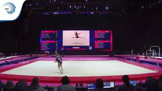 Caterina CEREGHETTI ITA  2018 Artistic Gymnastics Europeans qualification floor [upl. by Bronez]