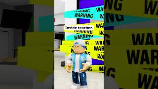 THERES A MONSTER IN THE CLASSROOM IN ROBLOX 🐶 shorts [upl. by Nevsa]