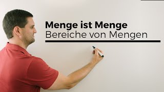 Menge ist Menge aber keine Zahl Bereiche von Mengen Mengenlehre  Mathe by Daniel Jung [upl. by Nevyar]