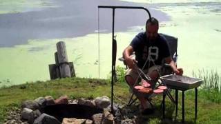 Wimpys SwingAway Campfire Grill [upl. by Lletnahc]