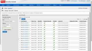 RSA Authentication Manager 81 Assign Tokens to Users [upl. by Rhianon]