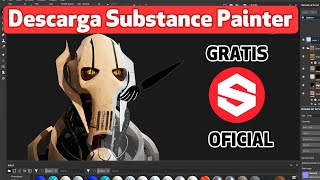 Descargar Substance Painter GRATIS Software de TEXTURAS [upl. by Ayamahs]