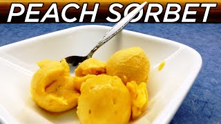 Perfect Peach Sorbet In My Ninja Creami  Only 2 Ingredients [upl. by Ainerol911]