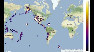 Earthquakes Data Visualization Interactive Animations  Python [upl. by Seravaj432]