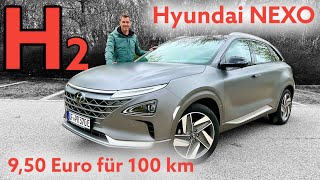 Hyundai Nexo Wasserstoff tanken für 950 Euro je 100 km BrennstoffzellenSUV im Test  2022 [upl. by Lerak]