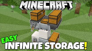 AUTOMATIC STORAGE SYSTEM  Minecraft Tutorial  Java amp Bedrock 121 [upl. by Granny563]