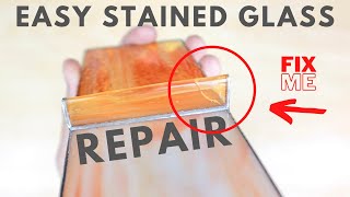 How to repair broken stained glass  EASY LEVEL [upl. by Abbotsen]