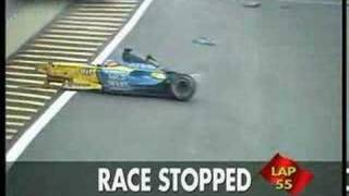 Fernando Alonso Accidente en Interlagos 2003 [upl. by Warford]