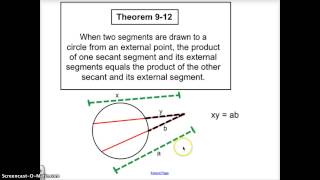 Geometry 97  Circles and Segments [upl. by Ettennig]