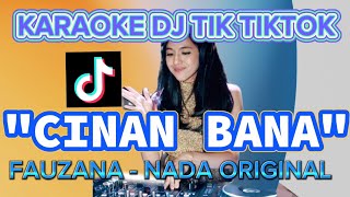 CINAN BANA FAUZANA  KARAOKE REMIX DJ [upl. by Hpejsoj850]