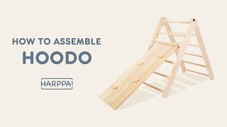 HARPPA Hoodo Climber 2in1 Foldable Pikler Triangle  Adjustinghole alignment Video [upl. by Aralk]