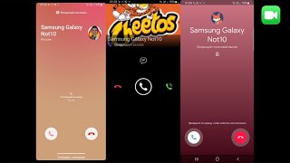 Viber vs Google Duo amp Incoming Real Call Samsung Galaxy s22 Screen Video [upl. by Asennav450]