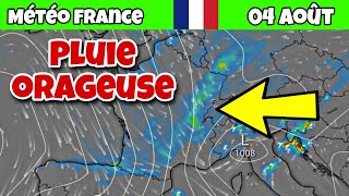 Météo en France  Les prévisions météo en France demain 04 août  Températures en France demain [upl. by Ytsirhc553]