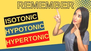 How to Remember IV Solutions  Hypotonic Hypertonic Isotonic [upl. by Wendell48]