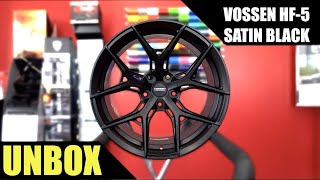 Vossen Wheels HF5 Satin Black Unboxing [upl. by Schiffman]