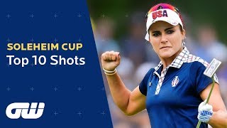 Top 10 Shots From the Last Solheim Cup  Golfing World [upl. by Merkley]