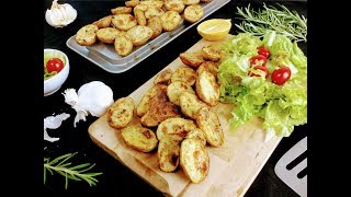 Patate al Forno allAglio e succo di Limone  Lemon Roasted Potatoes [upl. by Elacim]