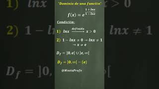 Dominio de Funciones Exponenciales con Exponentes Racionales y Logaritmos 6 shorts [upl. by Aiden]