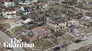 US tornadoes up to 100 people feared dead after historic storms [upl. by Devina]