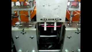 Blowel bottle Blow Molding Machine  Double Head Double Station with Auto Deflashing [upl. by Esli]