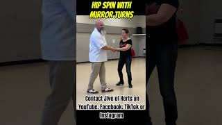 Enhancing an easy jive move Hip Spin with Mirror Turns dance socialdance dancer dancing [upl. by Nymzaj327]