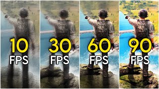 Does FPS Matter 🤯  10FPS TO 90FPS  PUBG Mobile [upl. by Tavi165]