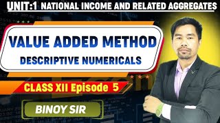 National Income  Value Added Method  Numericals  Binoy [upl. by Enitnatsnoc]