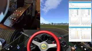 Assetto corsa T500RS Arduino throttle and brake Rumble pedals mod [upl. by Adikam]