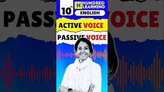 10th English Active amp Passive voice 🔊 10thgrade centumhacks [upl. by Illek]