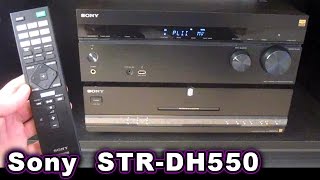 Sony STRDH550 52 Stereo Receiver UNBOXING amp Review 72 AVR STRDN860 850 750 51 [upl. by Yelrahs]