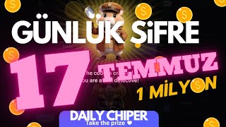 HAMSTER KOMBAT GÜNLÜK ŞİFRE 17 TEMMUZ hamsterkombat hamsterkombatdailycipher hamsters günlük [upl. by Eleda373]