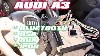 Audi A3 Bluetooth amp iPod with Dension and AutoToys com GWP1AC1 GWP1AC2 GATEWAY PRO [upl. by Johnna799]