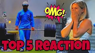 Top 5 gym girl reactionAnatoly gym prank [upl. by Tegdig]