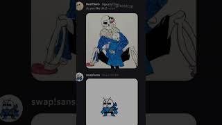 Swap sans no happy😔 undertale fypシ゚viral sans [upl. by Hanna]