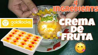 Crema de Fruta  4 Ingredients No Bake [upl. by Oikim503]