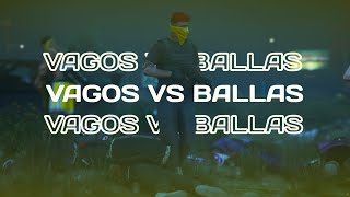 VAGOS 💛 VS BALLAS 💜  GUN LAB 2ND FIGHT  DIVINE RP [upl. by Eecyak]