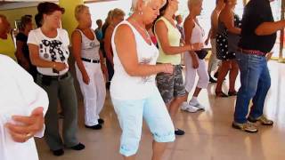 Here Comes The Sunshine Line Dance  Workshop Vakantie 2010 Spanje [upl. by Ranip256]