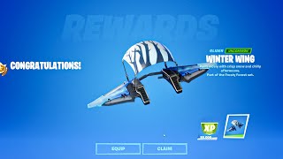 How to Unlock Winter Wing Glider  Shoot down opponent structures with X4 Stormwings  Fortnite [upl. by Brade]