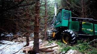 Timberjack 1270D with 758HD head [upl. by Sined]