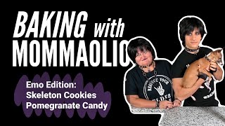 Baking with Mommaolio  Emo Edition Skeleton Cookies and Pomegranate Candy [upl. by Nylimaj]