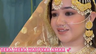 sitarayaseensana Tera Mera Hai Pyar Amar💞 sitara yaseen vlog [upl. by Annovy]