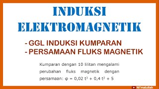 Pembahasan Soal Induksi Elektromagnetik  GGL Induksi Kumparan Dengan Fluks Magnetik  Fisika SMA [upl. by Ardnasyl]