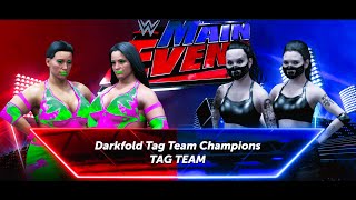 WWE 2K24 Darkfold Sisters in Tag Team Action [upl. by Gambrell]