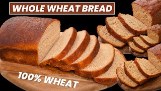 हेल्दी गेहूँ के आटे का ब्रेड घर पर बनायें  100 Wheat Bread Recipe  Healthy Bread Recipe by Kabita [upl. by Acima]