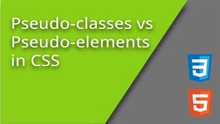 PseudoClasses vs PseudoElements in CSS [upl. by Jehoash]