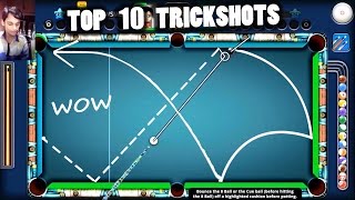 8 Ball Pool TOP 10 TRICKSHOTS OF THE YEAR Insane Edition [upl. by Ilrebma]