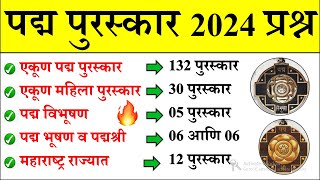 पद्म पुरस्कार 2024  Daily Current Affairs 2024  Current Affairs Today  Chalu Ghadamodi 2024 [upl. by Benzel469]