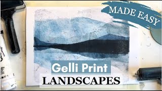 Gelli Print Landscapes Made Easy [upl. by Melise]