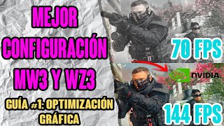 MEJOR CONFIGURACIÓN GRÁFICA PARA MW3 Y WARZONE 3  PC 2024  AUMENTAR LOS FPS Y MEJORAR LA CALIDAD [upl. by Naud]